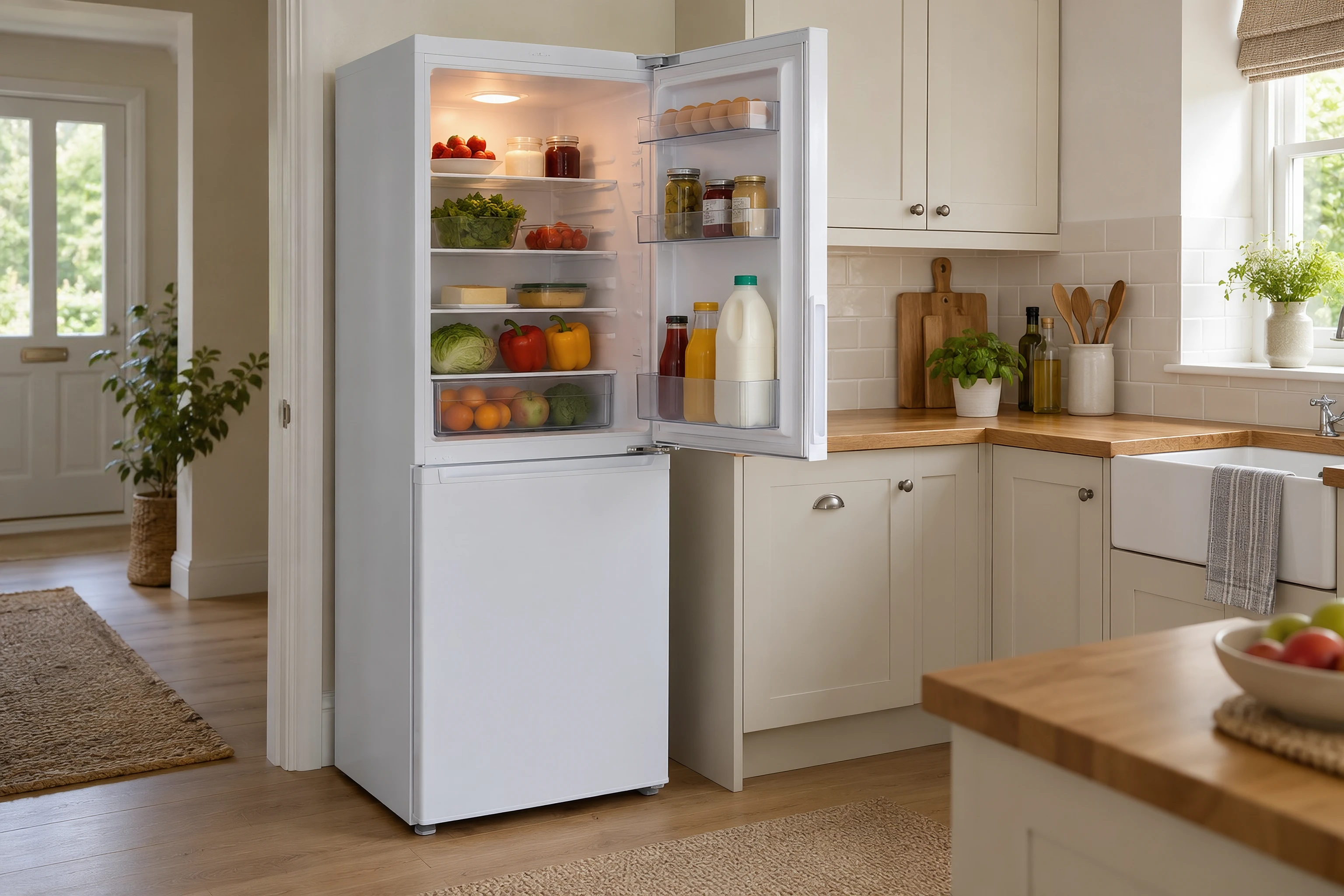 Original illustrative domestic appliance service scene