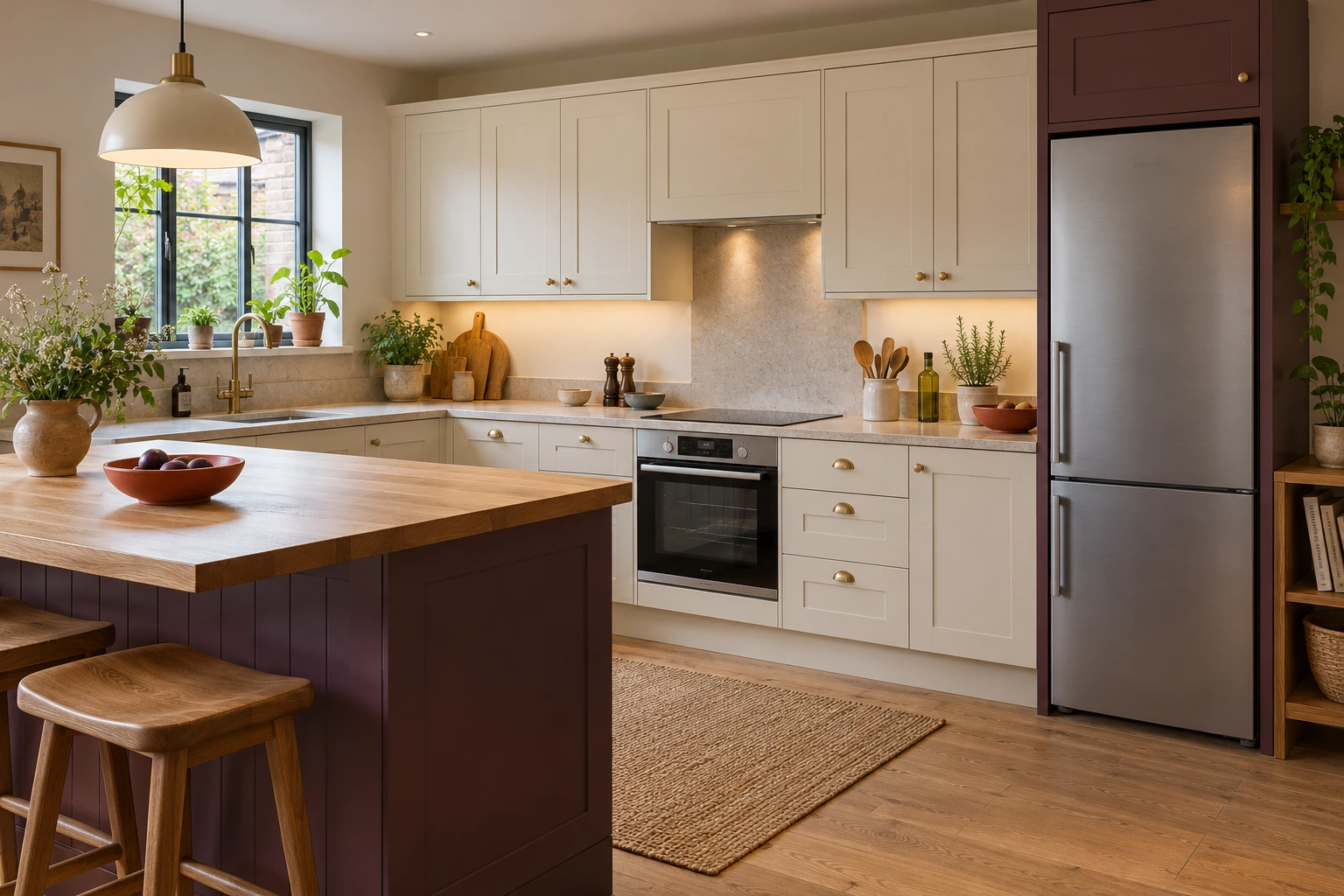 Original illustrative domestic appliance service scene