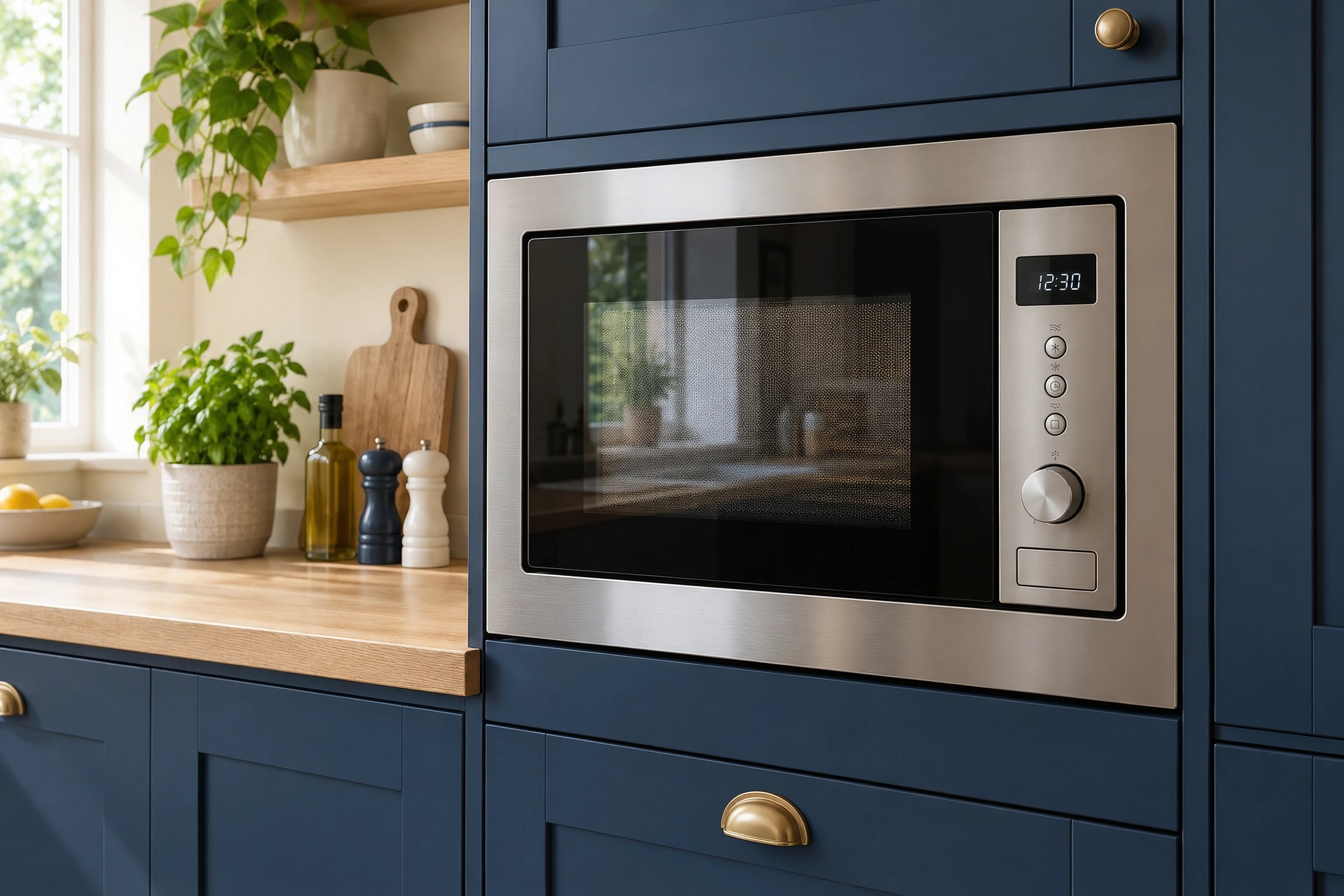 Original illustrative domestic appliance service scene